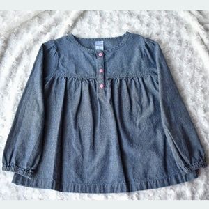 Carter's Chambray Peasant Blouse